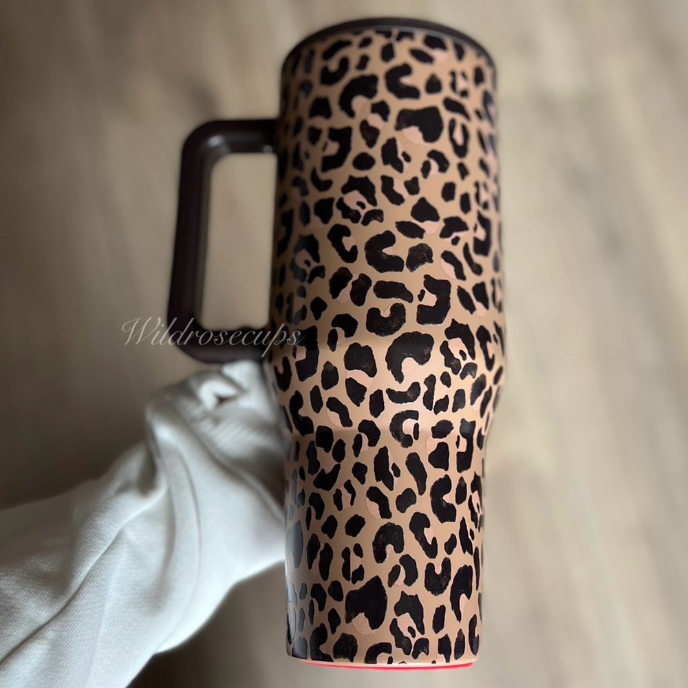 🐆 Hydrojug SAVANNA 40oz Traveler Leopard - Cheetah - Animal Print Tumbler - Picture 2 of 4